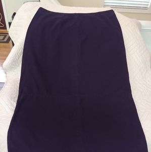 Black moleskin straight skirt size 20